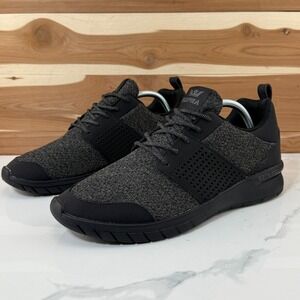 Supra Men's Textured Mid-Top Sneakers Scissor Black (08027-001-M) size US 10